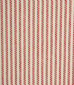 Highbury Stripe Fabric / Red - Just Fabrics