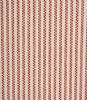 Highbury Stripe Fabric / Red