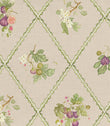 Fig Trellis Fabric / Taupe - Just Fabrics