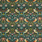 Strawberry Thief Fabric / Dark Green - Just Fabrics