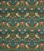 Strawberry Thief Fabric / Dark Green - Just Fabrics