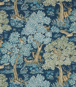 Woodland Retreat Fabric / Sapphire - Just Fabrics