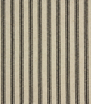 JF Linen Ticking Fabric / Black