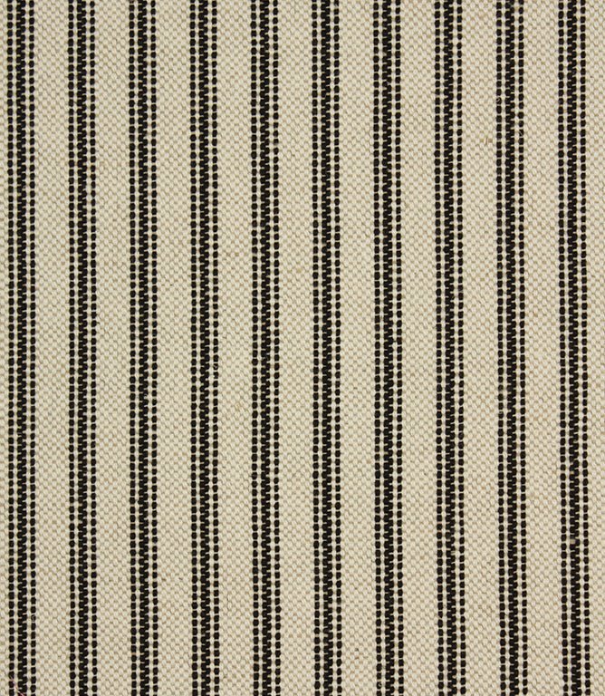 JF Linen Ticking Fabric / Black - Just Fabrics