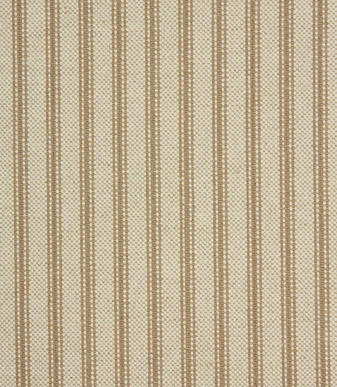 JF Linen Ticking Fabric / Beige - Just Fabrics