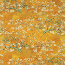Almond Blossom Fabric / Gold - Just Fabrics