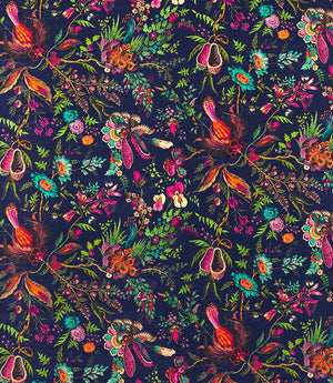 Wonderland Floral Fabric / Sapphire / Spinel / Emerald