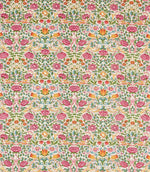 Rose Fabric / Bough's Green / Rose - Just Fabrics