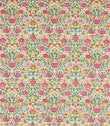 Rose Fabric / Bough's Green / Rose - Just Fabrics
