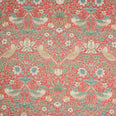 Strawberry Thief Linen Fabric / Crimson