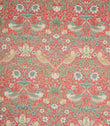 Strawberry Thief Linen Fabric / Crimson - Just Fabrics