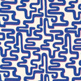Meander Fabric / Lapis / Spinel