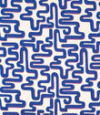 Meander Fabric / Lapis / Spinel - Just Fabrics