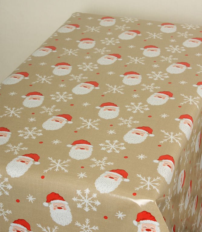 Father Christmas PVC Fabric / Multi - Just Fabrics