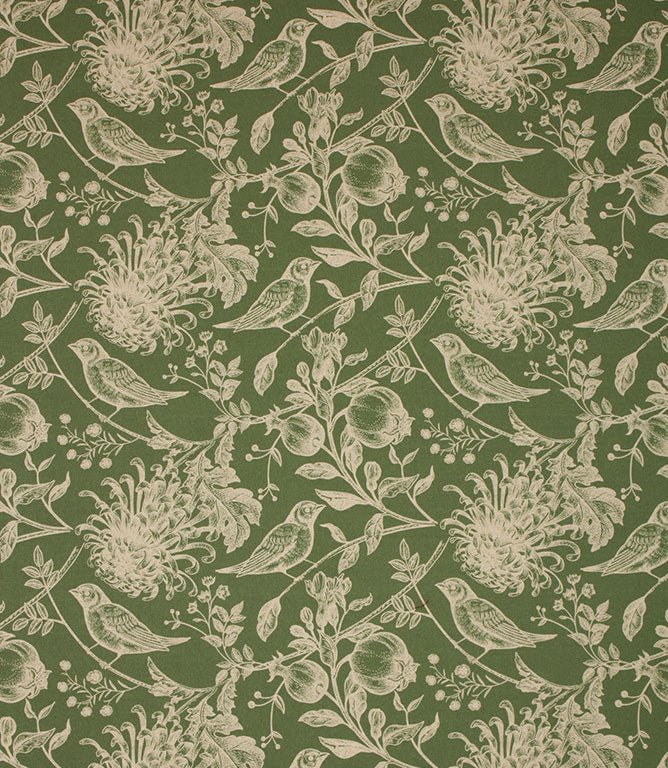 Olivia Fabric / Sap Green - Just Fabrics