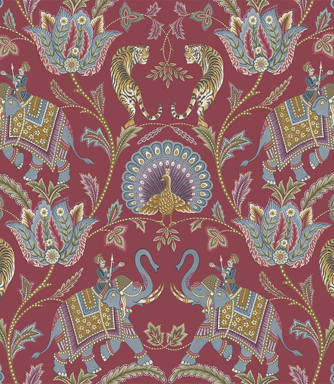 Elephas FR Fabric / Cerise - Just Fabrics