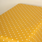 Full Stop Matt PVC Fabric / Mustard - Just Fabrics
