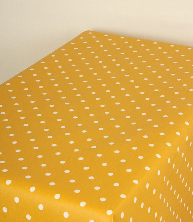 Full Stop Matt PVC Fabric / Mustard - Just Fabrics