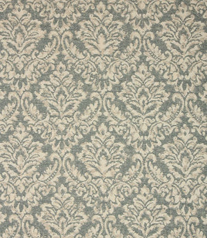 Hester Damask Fabric / Duck Egg