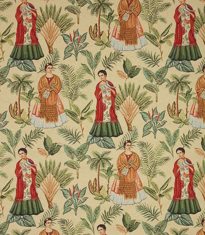 Frida Kahlo Tapestry Fabric / Multi - Just Fabrics