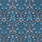 Spring Thicket Velvet Fabric / Midnight / Lilac - Just Fabrics