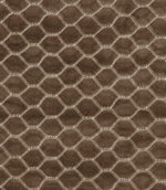 Faraday Velvet Fabric / Walnut - Just Fabrics