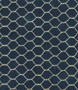 Faraday Velvet Fabric / Atlantic