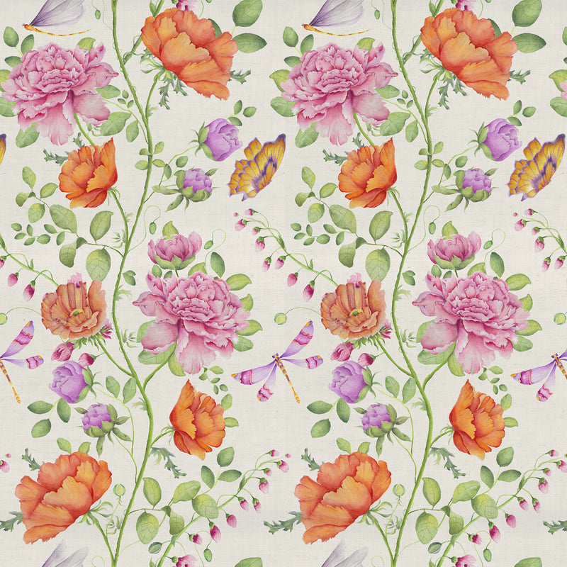 Maisie Fabric / Fuchsia - Just Fabrics