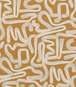 Script Fabric / Ochre - Just Fabrics