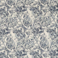 Fringed Tulip Toile Fabric / Woad