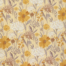 Fleur FR Fabric / Ochre - Just Fabrics