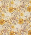 Fleur FR Fabric / Ochre - Just Fabrics
