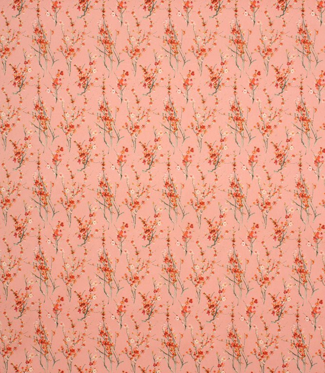 Seville Lomond Fabric / Peach - Just Fabrics