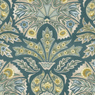 Arabesque FR Fabric / Teal - Just Fabrics