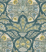 Arabesque FR Fabric / Teal - Just Fabrics