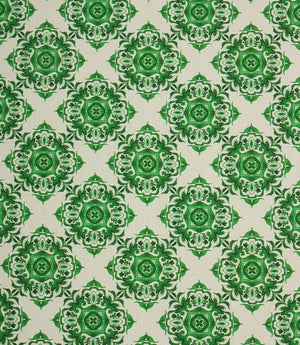 Trellis Bloom Outdoor Fabric / Green