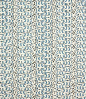 Cornish Sardines Fabric / Indigo