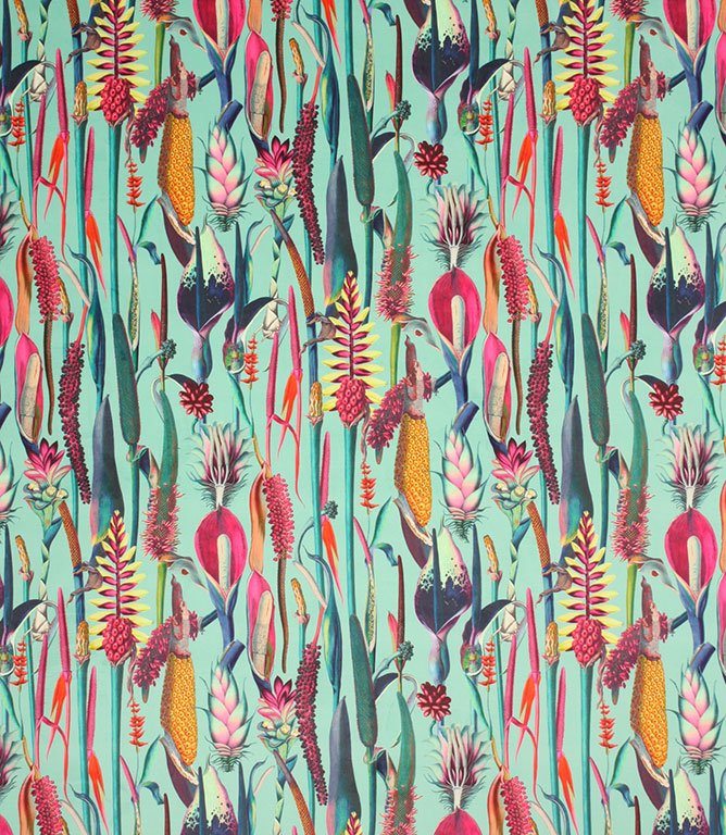 Exotic Velvet Fabric / Duck Egg - Just Fabrics