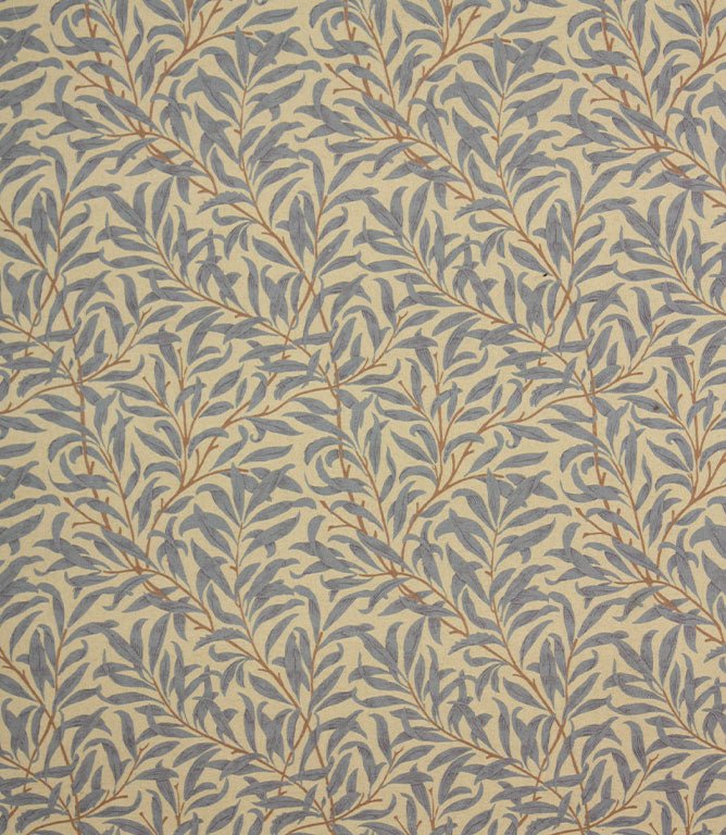 Boughs Wide Fabric / Blue - Just Fabrics