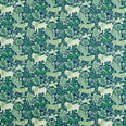 Rumble In The Jungle Fabric / Midnight / Mint Leaf