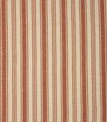 Aldsworth Stripe Fabric / Terracotta - Just Fabrics
