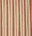 Aldsworth Stripe Fabric / Terracotta - Just Fabrics
