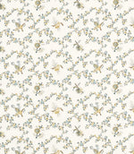 Trelliage Fabric / Chamomile / Chalk - Just Fabrics