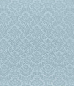 Lymington Damask Fabric / Sky Blue