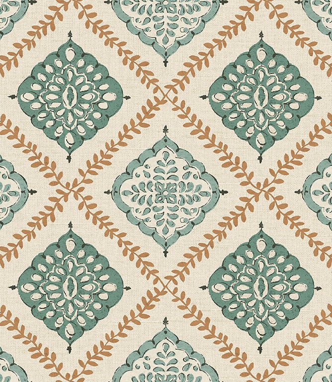Saz FR Fabric / Sea Green - Just Fabrics