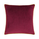 Meridian Maroon / Moss Velvet Cushion - Just Fabrics