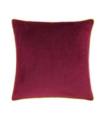 Meridian Maroon / Moss Velvet Cushion - Just Fabrics