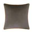 Meridian Mocha / Pumpkin Velvet Cushion