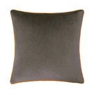 Meridian Mocha / Pumpkin Velvet Cushion - Just Fabrics