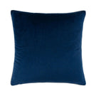 Meridian Navy / Silver Velvet Cushion - Just Fabrics